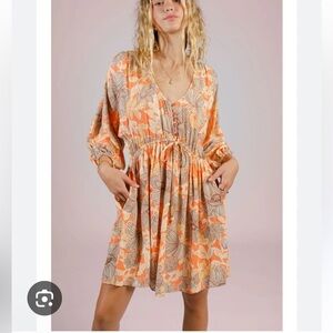 Band of the Free floral apricot Dress NWT